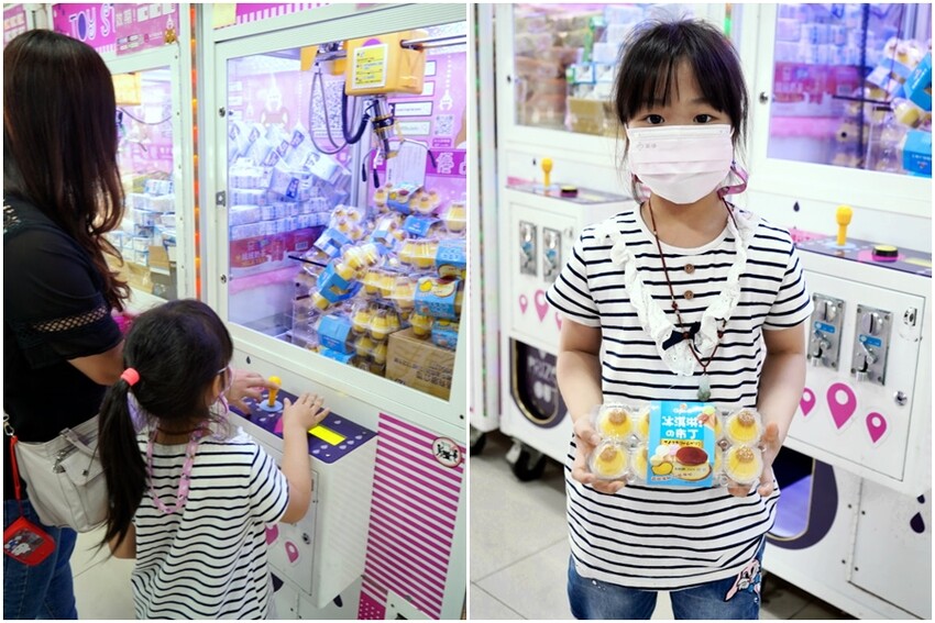 【台北饒河夜市】優品娃娃親子遊樂園.適合親子的夾餅乾娃娃機!