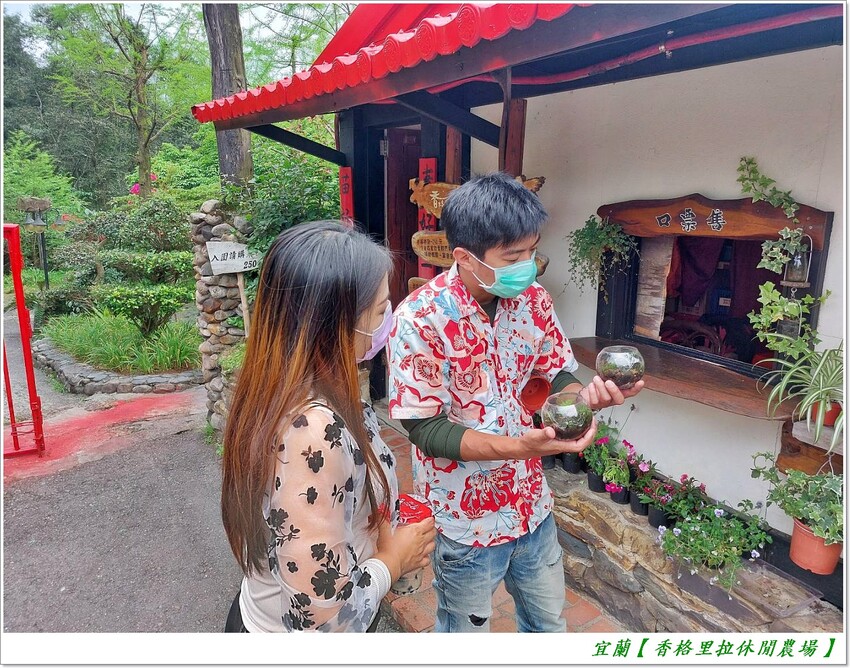 宜蘭【香格里拉休閒農場‧松羅館】田野採菜、狐獴互動餵食體驗、苔蘚生態瓶DIY、傳統童玩以及夜間民俗活動,好宿好玩又有特色餐點跟宵夜,快來入住好好暢玩一番!!