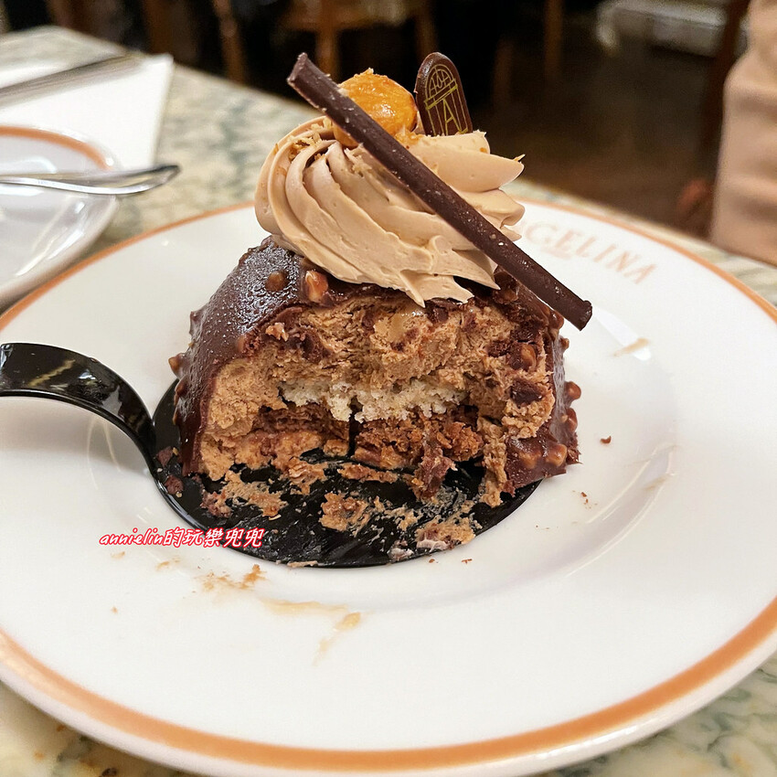 ◎【法國－百年甜點店 安潔莉娜Angelina Paris巴黎本店 】必點Mont-Blanc蒙布朗栗子蛋糕 ！