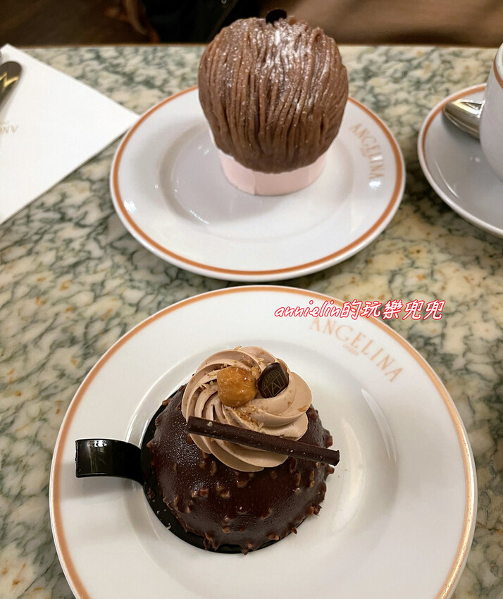 ◎【法國－百年甜點店 安潔莉娜Angelina Paris巴黎本店 】必點Mont-Blanc蒙布朗栗子蛋糕 ！