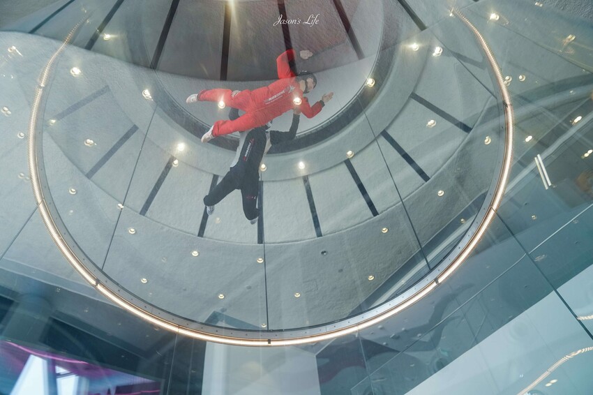 【澳門｜景點】GoAirborne 室内跳傘。葡京人飯店超人氣設施，體驗高空跳傘的刺激感，還可當個飛人
