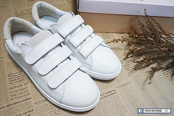 休閒女鞋穿搭分享【Bonjour 】下雨天不怕!3M防水真皮小白鞋-多種穿搭風格好駕馭