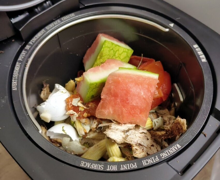 SANSUI山水廚餘機開箱．APP操控、低溫發酵堆肥、烘乾除臭殺菌!