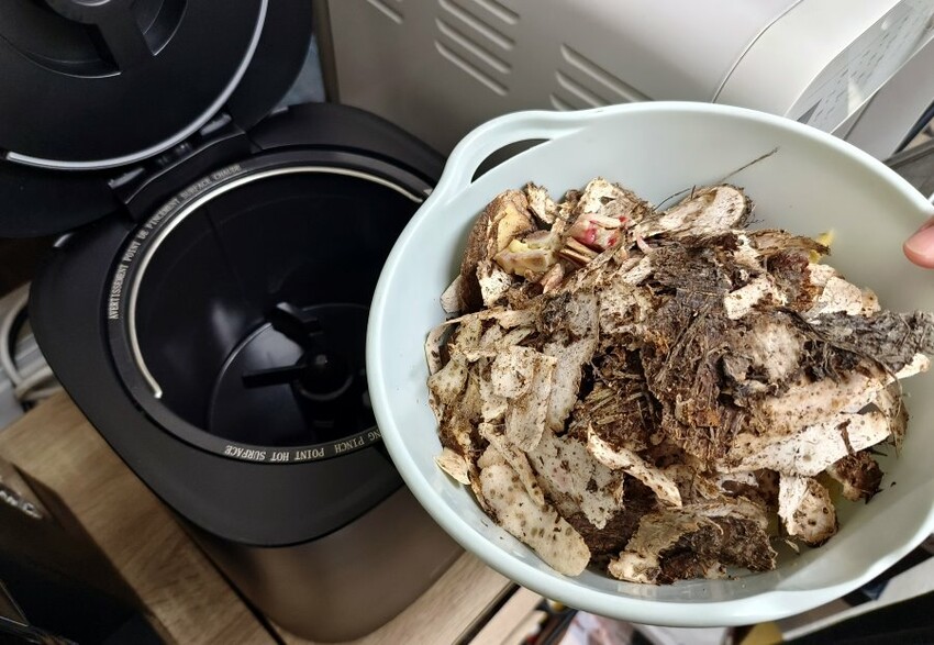 SANSUI山水廚餘機開箱．APP操控、低溫發酵堆肥、烘乾除臭殺菌!