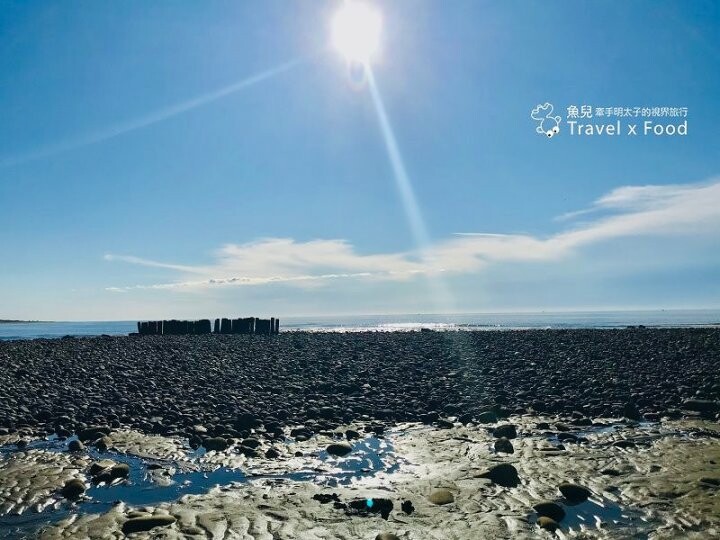 踏浪玩沙，觀海賞夕陽，超療癒景點！方形消波塊，可愛又美麗的豬鼻子沙灘～親子共遊，清涼一夏！ @魚兒 x 牽手明太子的「視」界旅行