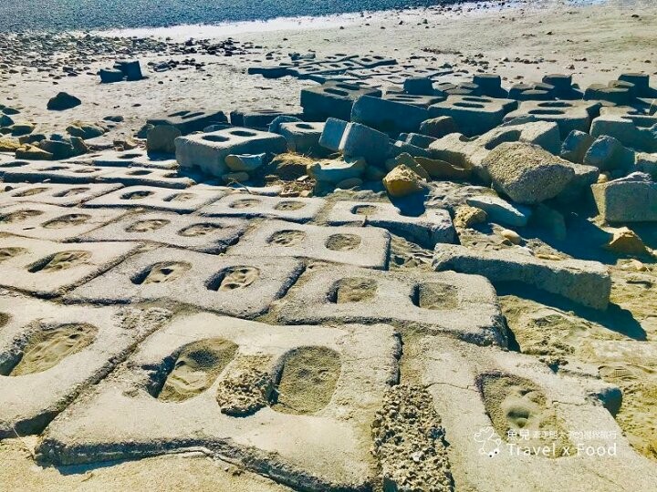 踏浪玩沙，觀海賞夕陽，超療癒景點！方形消波塊，可愛又美麗的豬鼻子沙灘～親子共遊，清涼一夏！ @魚兒 x 牽手明太子的「視」界旅行