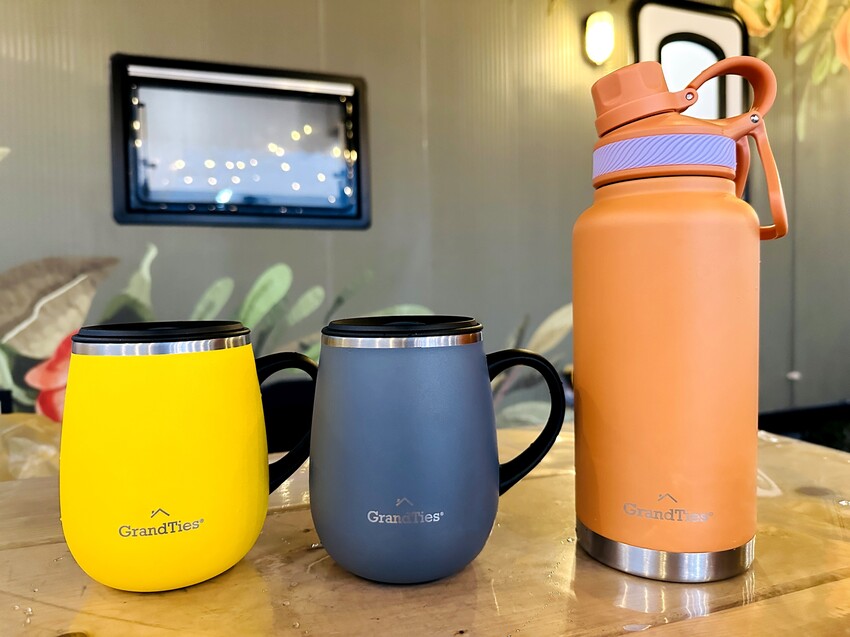 【美國GrandTies】「滑蓋式真空不鏽鋼保溫杯」必買時尚保溫保冷馬克杯！「雙蓋真空不鏽鋼隨身保溫瓶」超有型運動水壺推薦！超實用禮物送禮首選推薦！