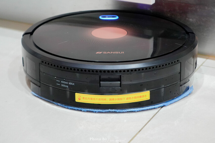 【質感家電】SANSUI山水智能掃拖掃地機器人，陀螺儀導航、支援google音箱、獨立集塵盒/水箱。