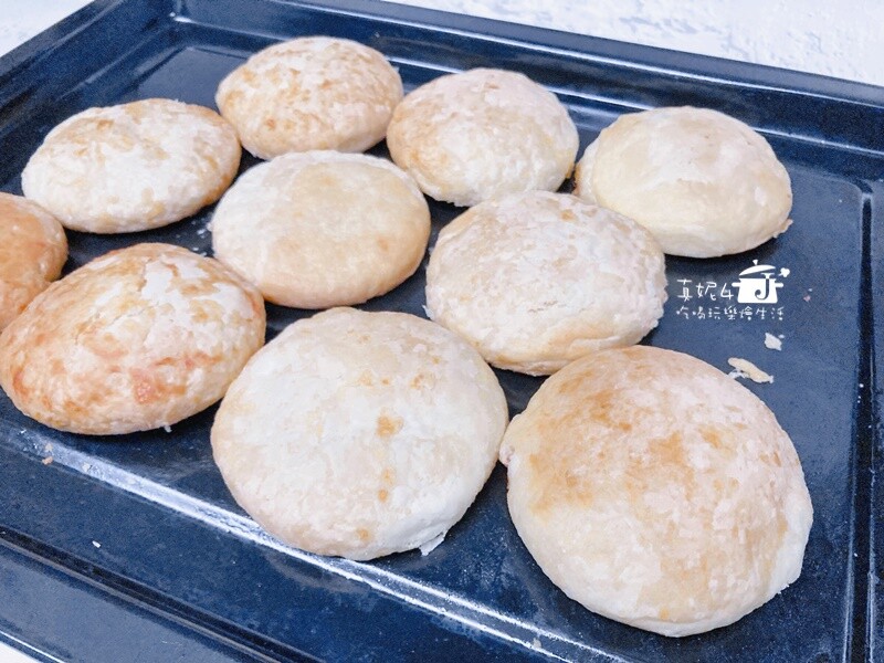 烘焙筆記│奶油酥餅.太陽餅.椪餅 酥到會掉渣的餅