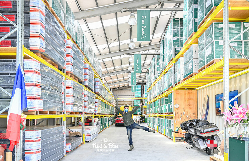 皮爾卡登寢具文創園區|嘉義一日遊免費景點好停車,寢具床墊(千坪倉庫)特賣還有許多拍照打卡場景 @Nini and Blue 玩樂食記