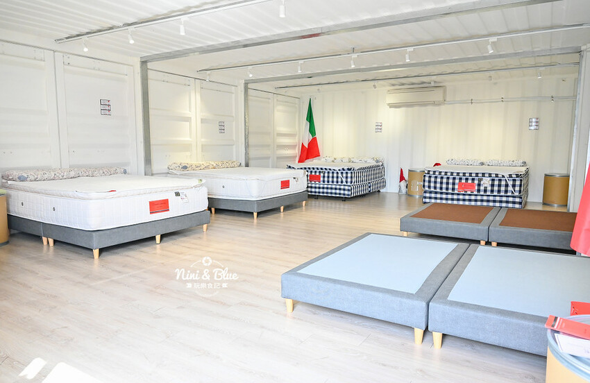皮爾卡登寢具文創園區|嘉義一日遊免費景點好停車,寢具床墊(千坪倉庫)特賣還有許多拍照打卡場景 @Nini and Blue 玩樂食記