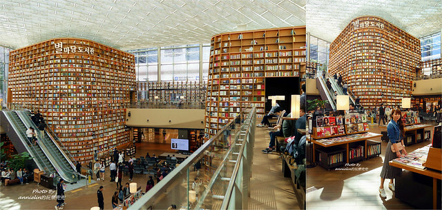 ◎【首爾 coex mall 星空圖書館－巨型書架太震撼】超浪漫根本拍韓劇，看不懂韓文書沒關係，文青拍照或IG打卡