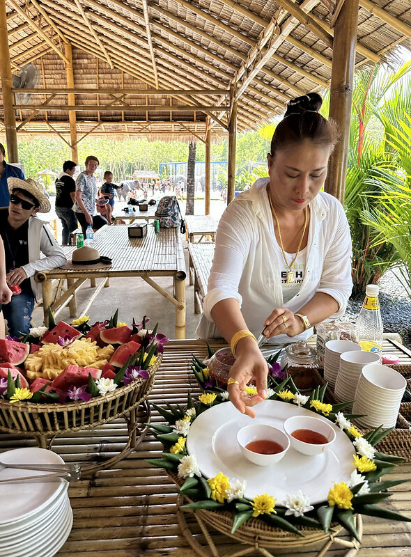 【亞洲，泰國，普吉島】在普吉島大象叢林保護區Green Elephant Sanctuary Park Phuket 餵食大象，跟大象洗