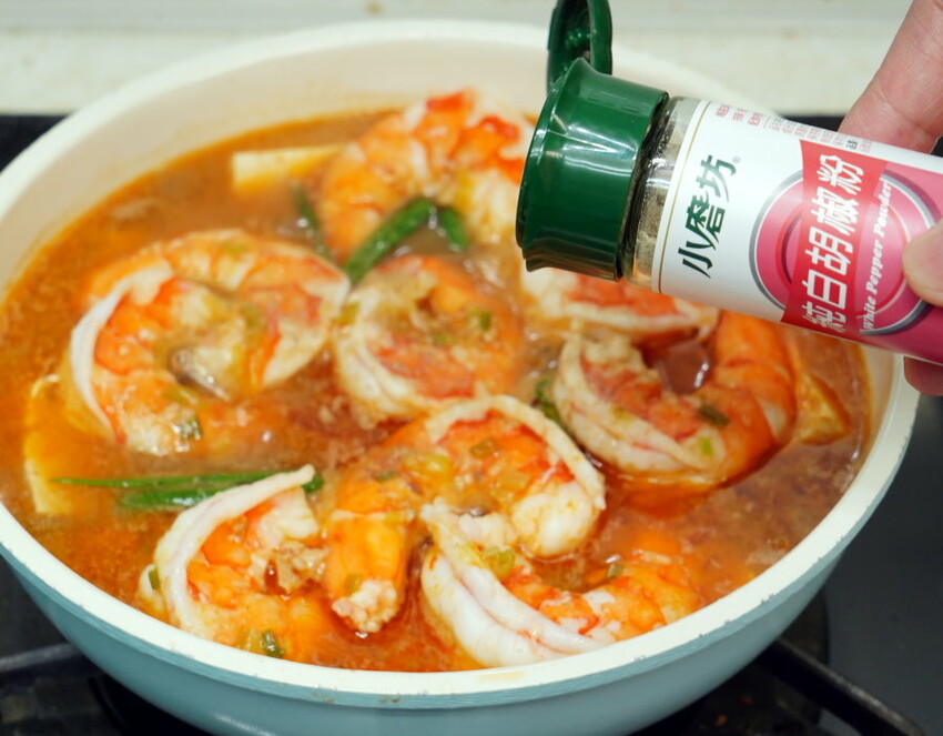 鮮蝦豆腐煲食譜．還可以變成蝦仁飯!