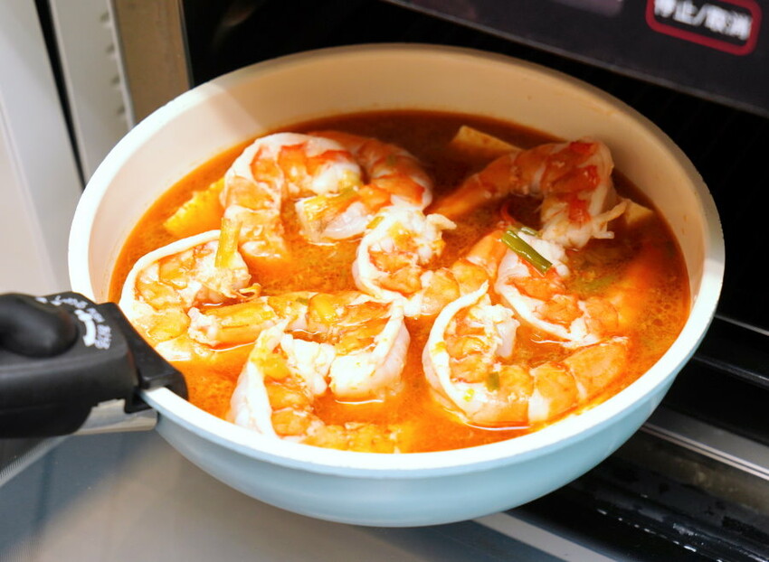 鮮蝦豆腐煲食譜．還可以變成蝦仁飯!