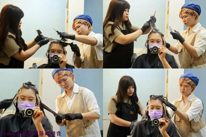 屏東染髮【UN hair salon】近觀光夜市商圈.霧棕色挑染橘紅系.打造女孩潮流品味│屏東燙髮│屏東火車站 - Fresa芙芮莎♥莎旅憶食