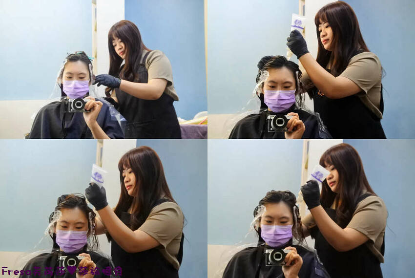 屏東染髮【UN hair salon】近觀光夜市商圈.霧棕色挑染橘紅系.打造女孩潮流品味│屏東燙髮│屏東火車站 - Fresa芙芮莎♥莎旅憶食