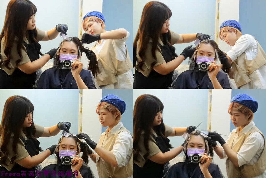 屏東染髮【UN hair salon】近觀光夜市商圈.霧棕色挑染橘紅系.打造女孩潮流品味│屏東燙髮│屏東火車站 - Fresa芙芮莎♥莎旅憶食