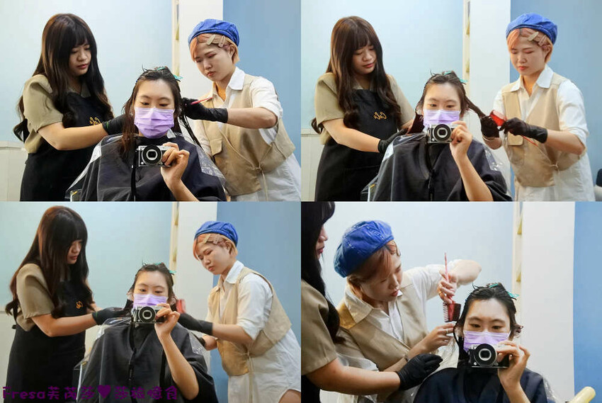 屏東染髮【UN hair salon】近觀光夜市商圈.霧棕色挑染橘紅系.打造女孩潮流品味│屏東燙髮│屏東火車站 - Fresa芙芮莎♥莎旅憶食