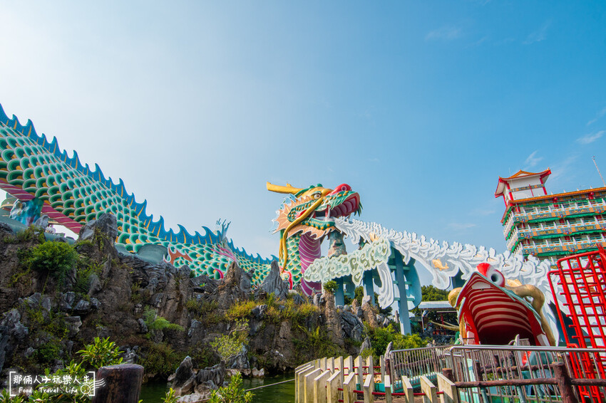 麻豆代天府｜ 一個可以上天堂下地獄的景點，超長的滾輪溜滑梯是小朋友的最愛～