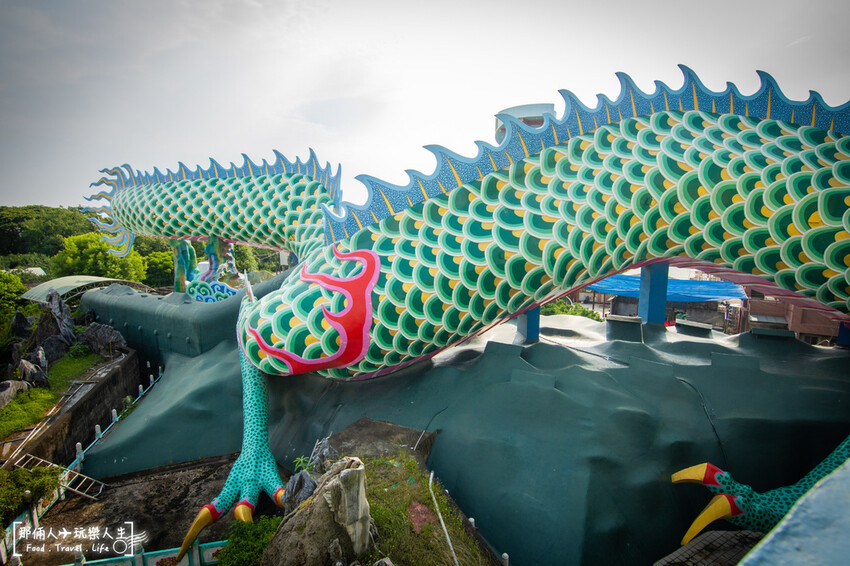麻豆代天府｜ 一個可以上天堂下地獄的景點，超長的滾輪溜滑梯是小朋友的最愛～