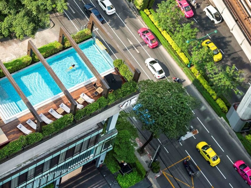 【曼谷飯店推薦】VIE Hotel Bangkok 曼谷VIE美憬閣酒店 ➤ 五星無邊際泳池，近地鐵，水門市場，Big C，四面