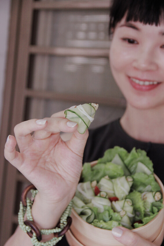 蕾絲小黃瓜迷你醋粽,低熱量無負擔、一口粽做法迎接端午節親子時光!