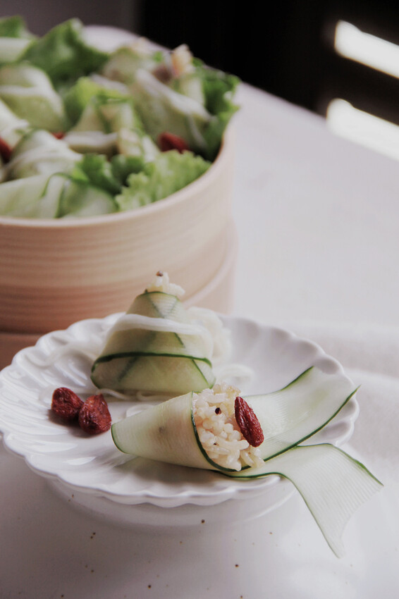 蕾絲小黃瓜迷你醋粽,低熱量無負擔、一口粽做法迎接端午節親子時光!