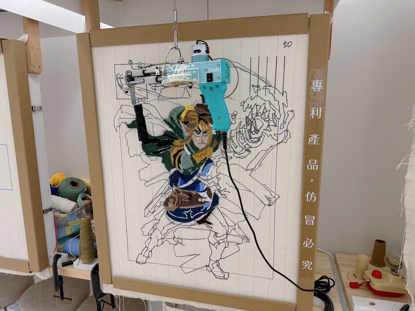 2023台北手作體驗推薦《JOMO做夢製所》用簇絨槍搭配首創「無重力系統」輕鬆製作手作地毯！松山區DIY體驗