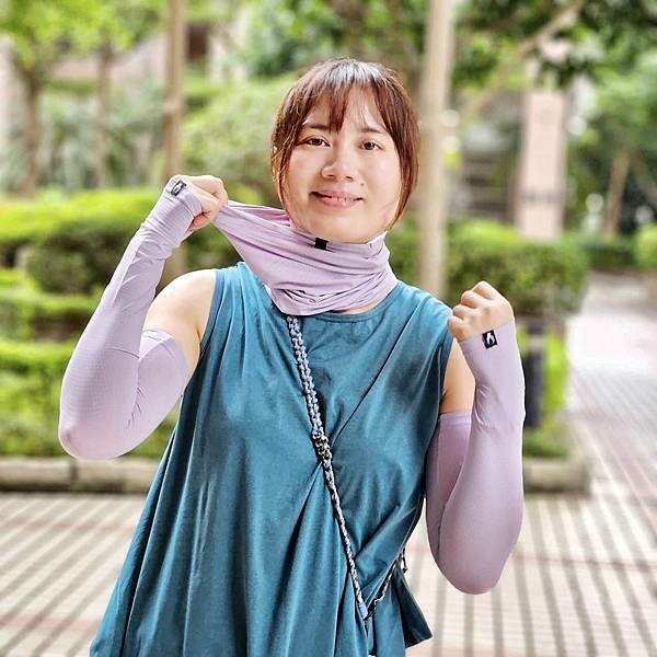 夏日防曬套組推薦/瑟夫貝爾CERF BELL涼感手套+袖套+萬用頭巾三件套/超涼爽降溫術,戶外防曬好幫手!