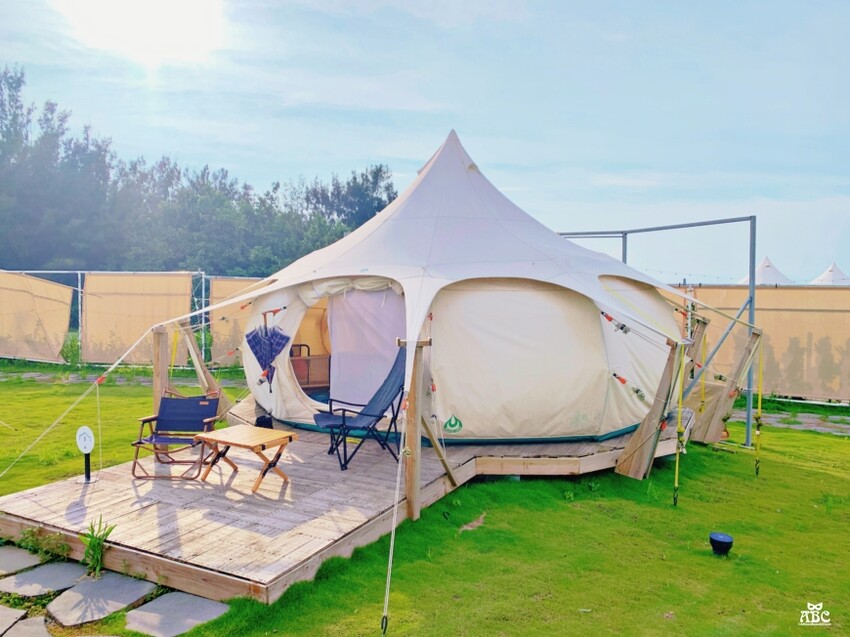 蟬說夕陽漫漫|台中豪華露營|高美濕地|清水區旅遊|親子露營免搭帳|暑假親子景點