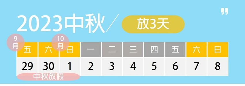 中秋 連假