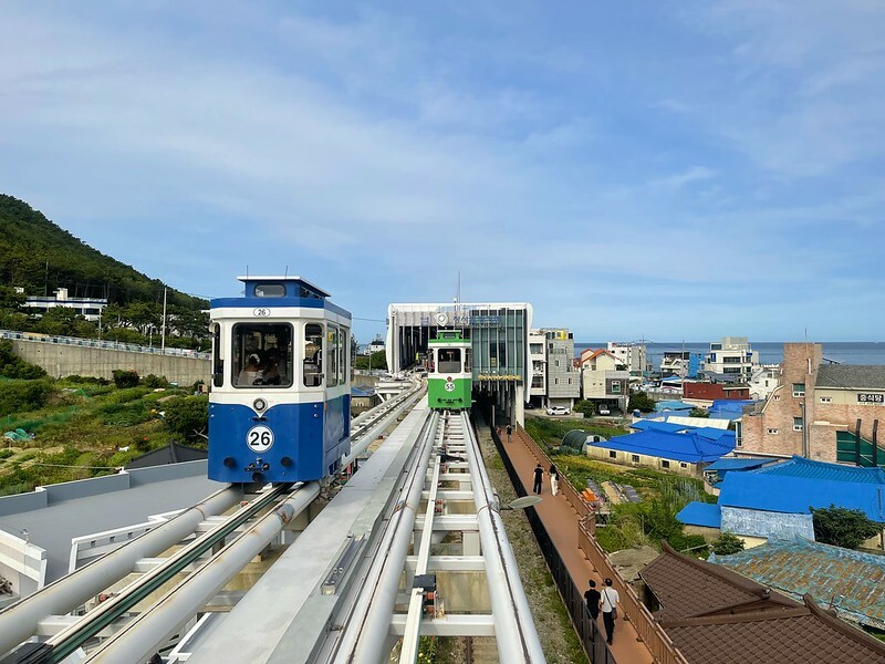 ◎【(釜山必玩) 海雲台 Blueline Park 天空膠囊、海濱列車】超熱門！假日一定要預約，否則坐不到！