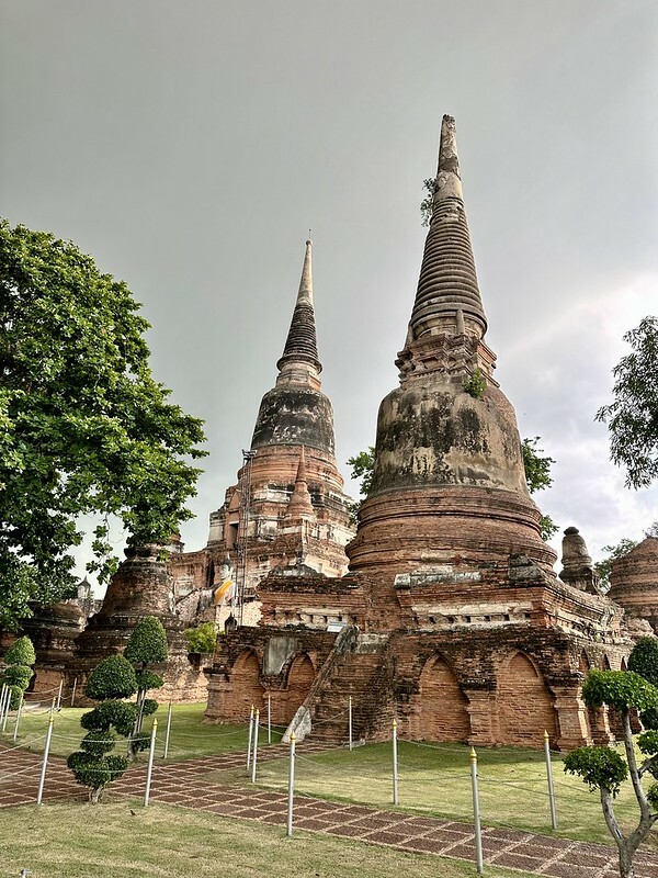 【亞洲，泰國，大城】 大城（Ayutthaya）保存最完整的古老寺廟~崖差蒙空寺（大勝利吉祥寺/Wat Yai Chaiyamo