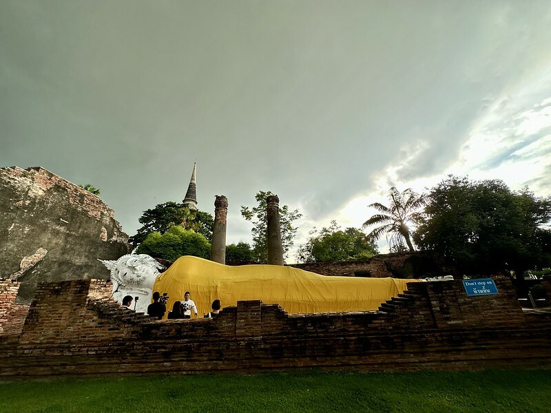 【亞洲，泰國，大城】 大城（Ayutthaya）保存最完整的古老寺廟~崖差蒙空寺（大勝利吉祥寺/Wat Yai Chaiyamo