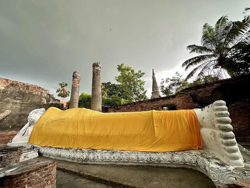 【亞洲，泰國，大城】 大城（Ayutthaya）保存最完整的古老寺廟~崖差蒙空寺（大勝利吉祥寺/Wat Yai Chaiyamo