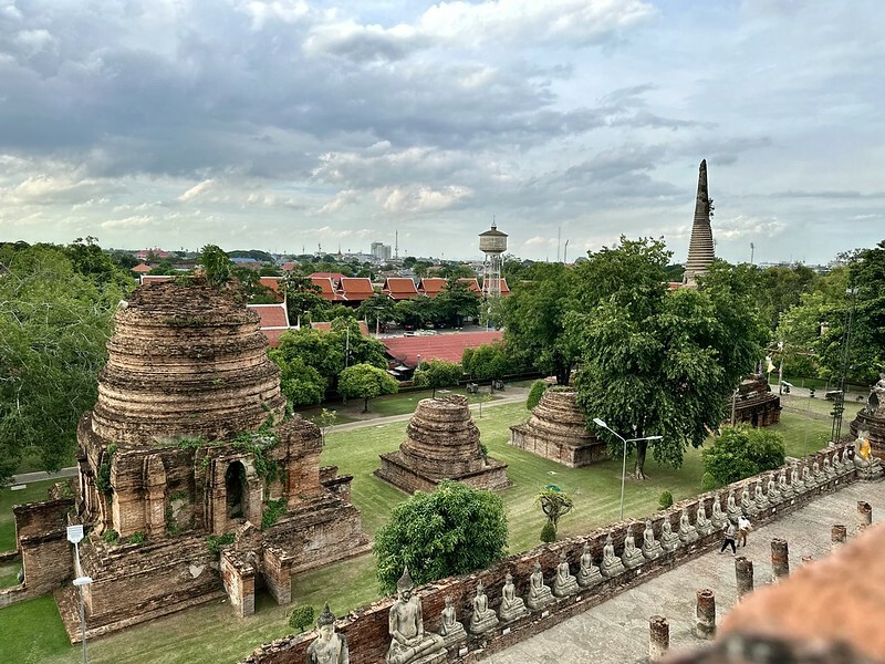 【亞洲，泰國，大城】 大城（Ayutthaya）保存最完整的古老寺廟~崖差蒙空寺（大勝利吉祥寺/Wat Yai Chaiyamo