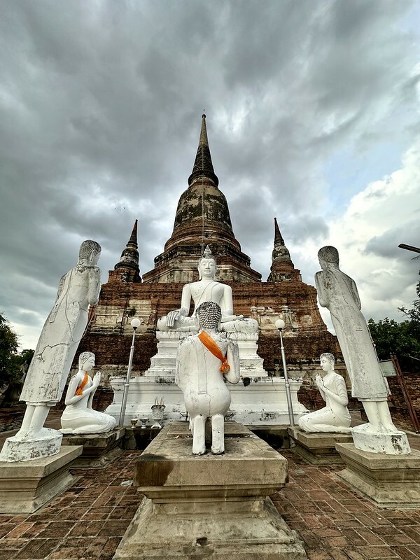 【亞洲，泰國，大城】 大城（Ayutthaya）保存最完整的古老寺廟~崖差蒙空寺（大勝利吉祥寺/Wat Yai Chaiyamo