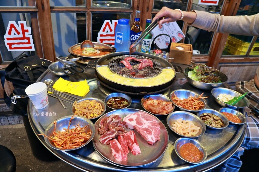 韓國釜山美食伍班長燒肉오반장|釜山海雲台美食燒肉好好吃.蛋液吃免驚!附上中文菜單,近海雲台5號出口美食