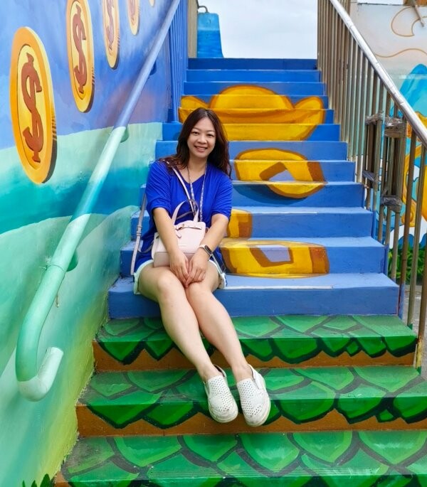 【財神廟】桃園海福宮.最新敲金磚、接超大金塊彩繪牆!