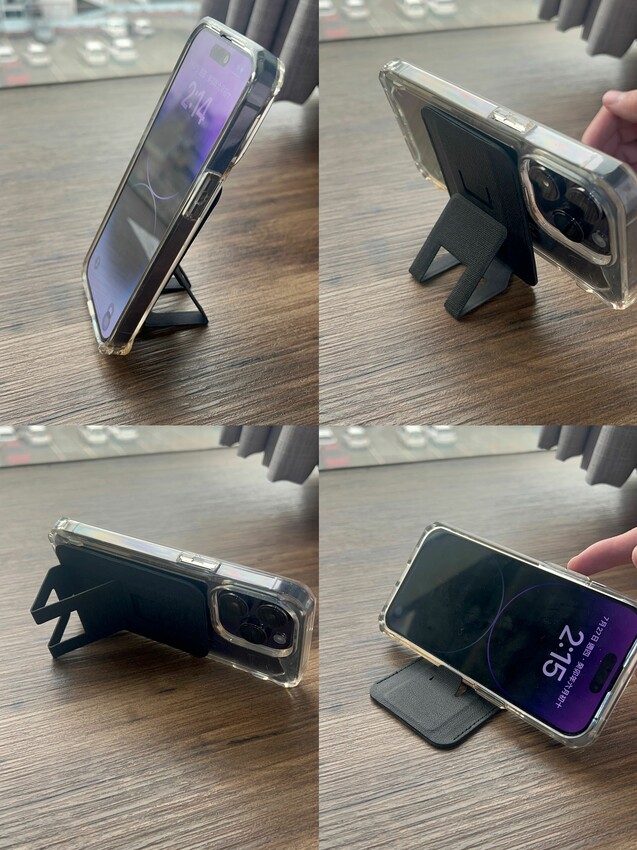 追劇神隊友!Ares磁吸手機卡夾支架|4種使用模式|厚度只有5mm|易推卡夾防盜刷!最多可容納2張卡片|不干擾無線充電 - 萍姐愛分享