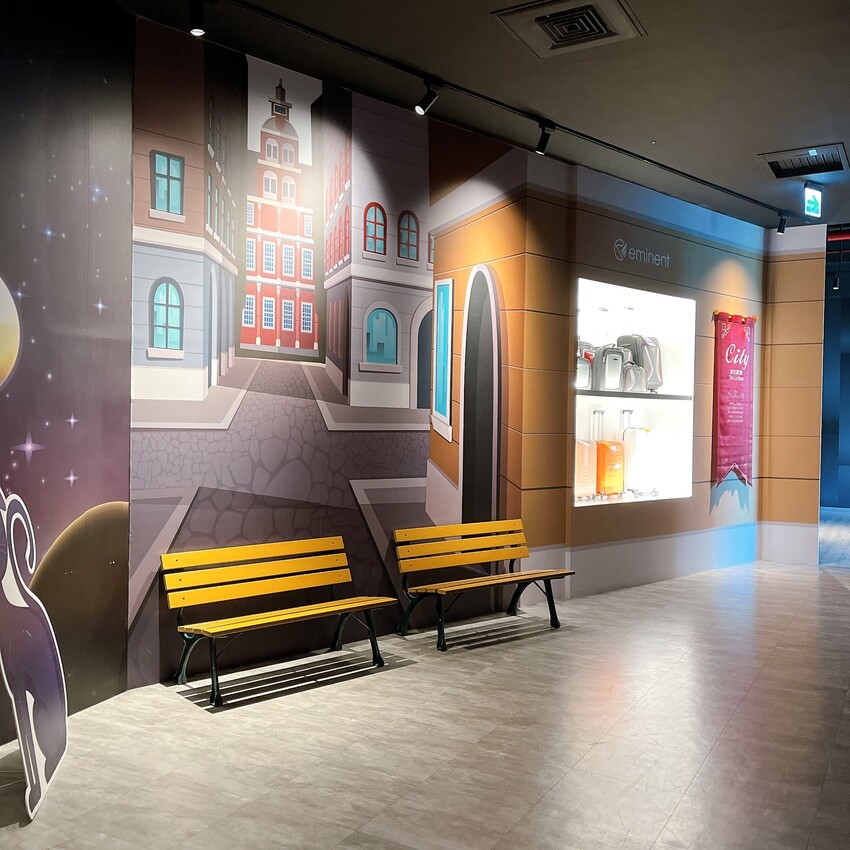 台南必去的親子景點一萬國通路創意觀光工廠,免門票還有冷氣可以吹,一次探索行李箱製作過程和歷史