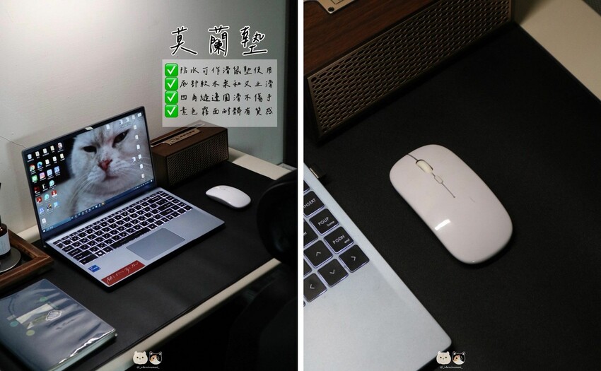 書桌佈置好物分享|NAUGHTY GHOST頑皮鬼-莫蘭墊系列,皮革軟木桌墊,辦公用餐都可搭配佈置,素色/彩繪款超多