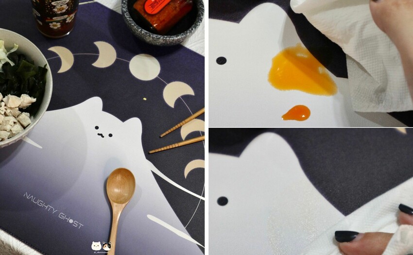 書桌佈置好物分享|NAUGHTY GHOST頑皮鬼-莫蘭墊系列,皮革軟木桌墊,辦公用餐都可搭配佈置,素色/彩繪款超多