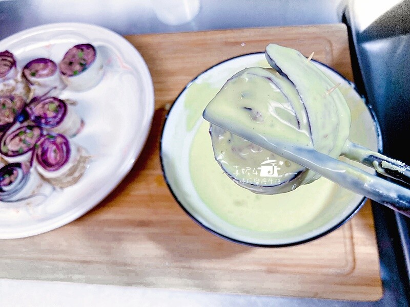 烹飪筆記│炸茄子肉捲，好吃茄子外酥裡嫩