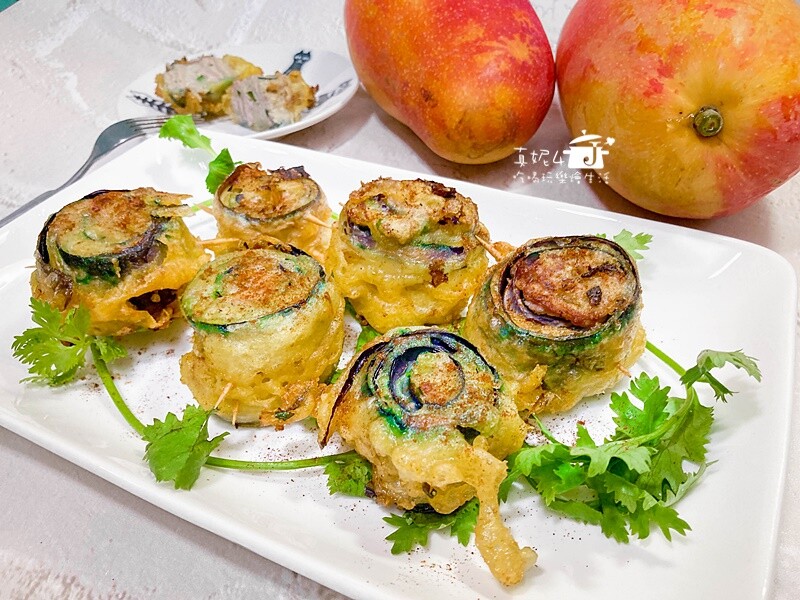 烹飪筆記│炸茄子肉捲，好吃茄子外酥裡嫩