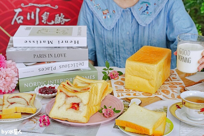 石川乳酪:南投草屯好吃流淚玫瑰生吐司,一週只賣三天,石川鹿生