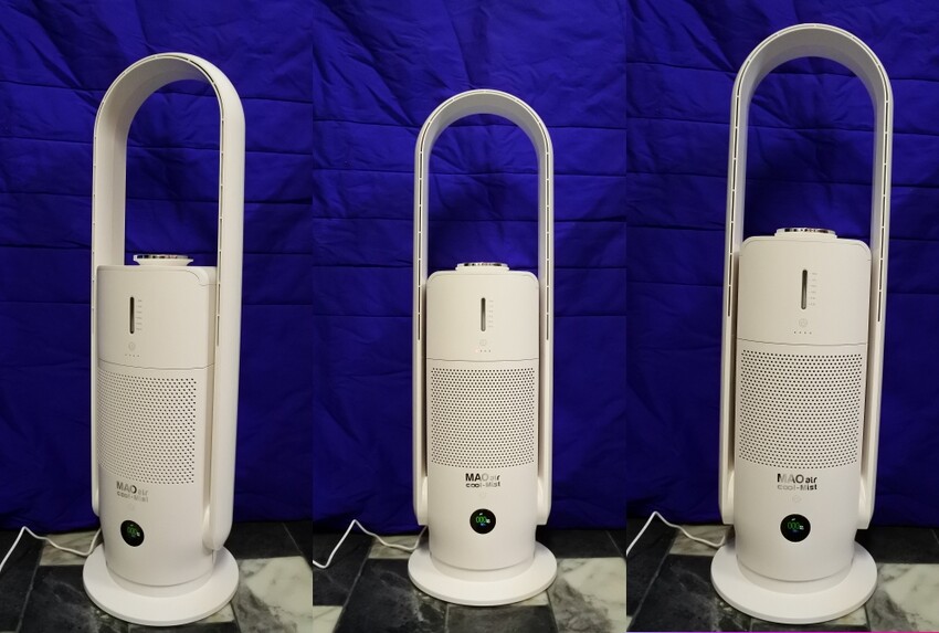 生活家電【白酷咪MAO air cool-Mist 3in1清淨保濕無葉風扇】無扇葉親子家庭必備！九段風速沁涼一夏！清淨空氣＋涼風扇＋室內保濕一台搞定 - Fresa芙芮莎♥莎旅憶食