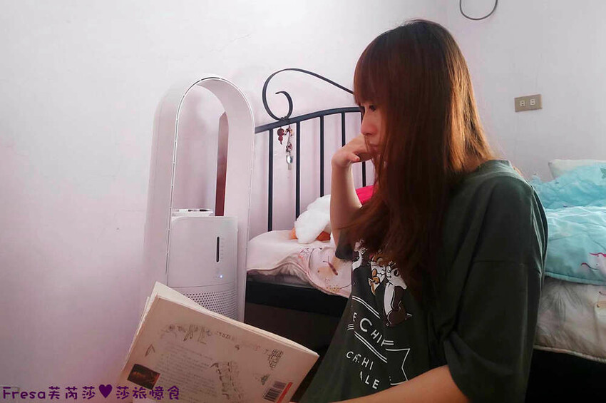 生活家電【白酷咪MAO air cool-Mist 3in1清淨保濕無葉風扇】無扇葉親子家庭必備！九段風速沁涼一夏！清淨空氣＋涼風扇＋室內保濕一台搞定 - Fresa芙芮莎♥莎旅憶食