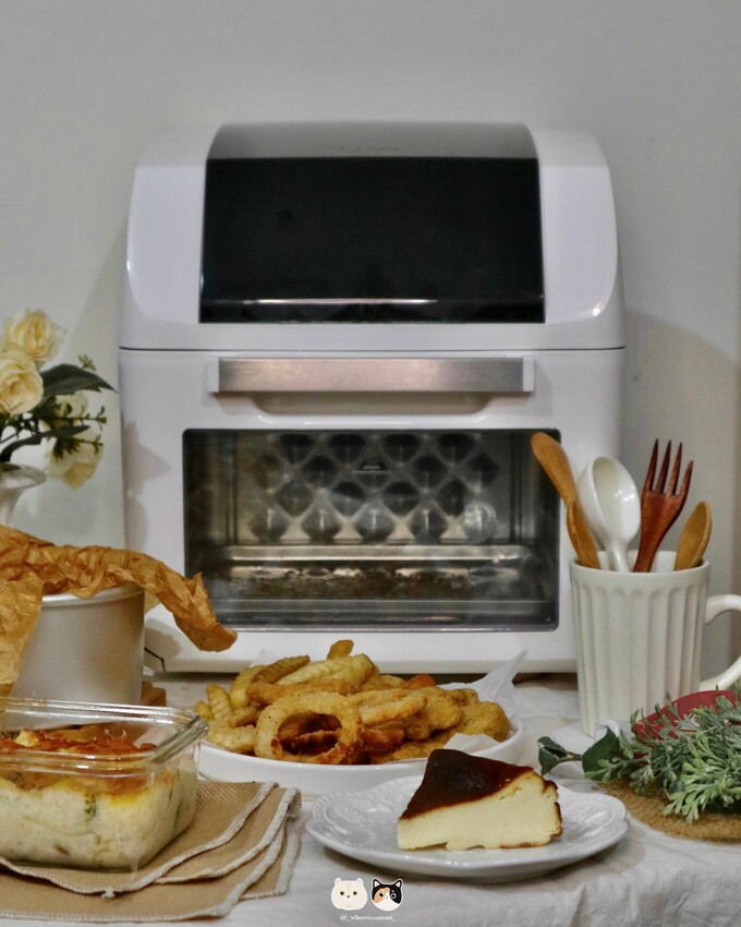 質感家電開箱|萊卡LAICA．全域溫控多功能氣炸烤箱， 烤箱氣炸二合一，觸控智能面板一按即可輕鬆料理!